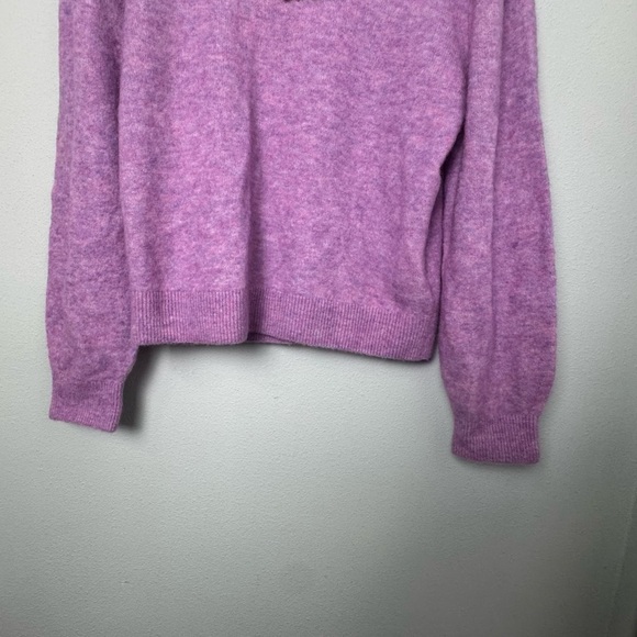 NWT Paris Atelier & Other Stories Pullover Pearl-Beaded Knit Sweater in Lilac M - Picture 9 of 16